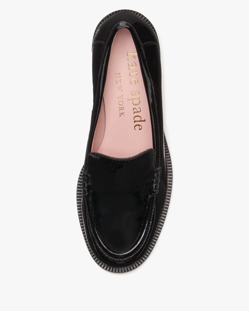 Katespade Lori Heeled Loafers Black