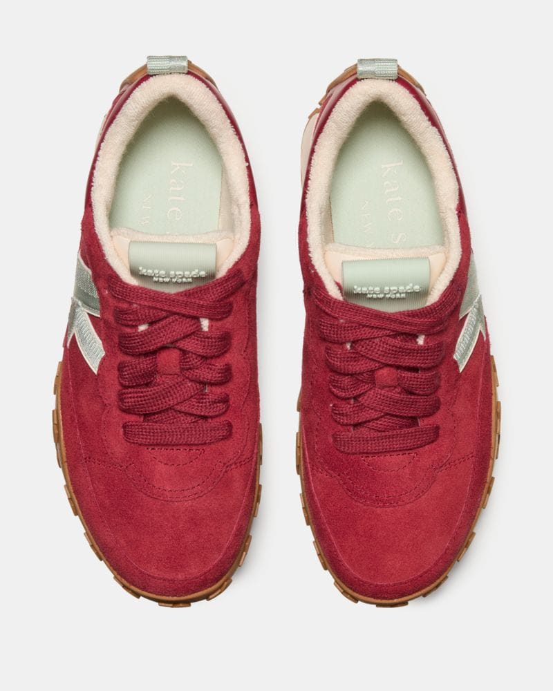 Katespade K As In Kate Runner Dark Scarlet