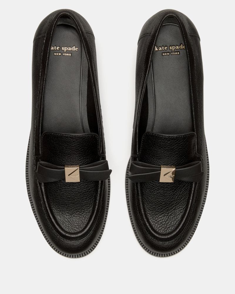 Katespade Deco Bow Loafer Black