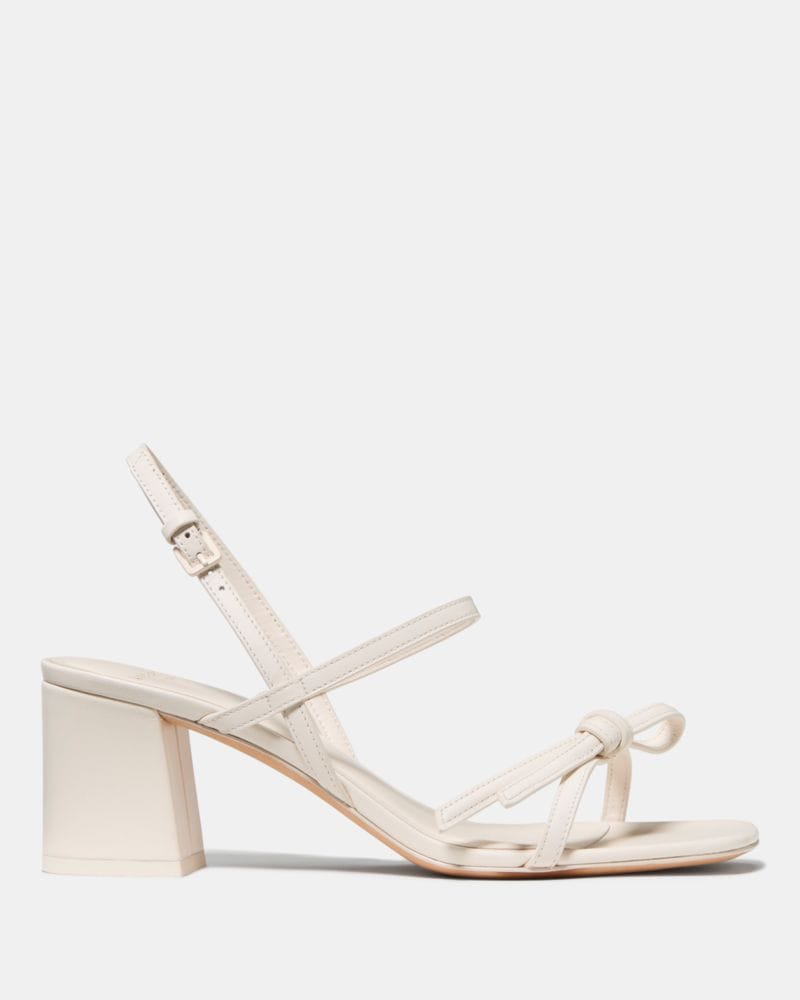 Katespade Loop Block Heel Sandal Cream