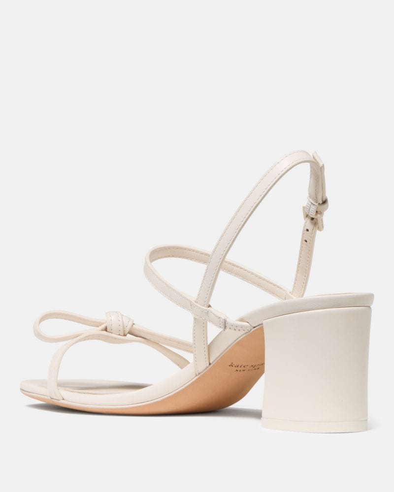 Katespade Loop Block Heel Sandal Cream