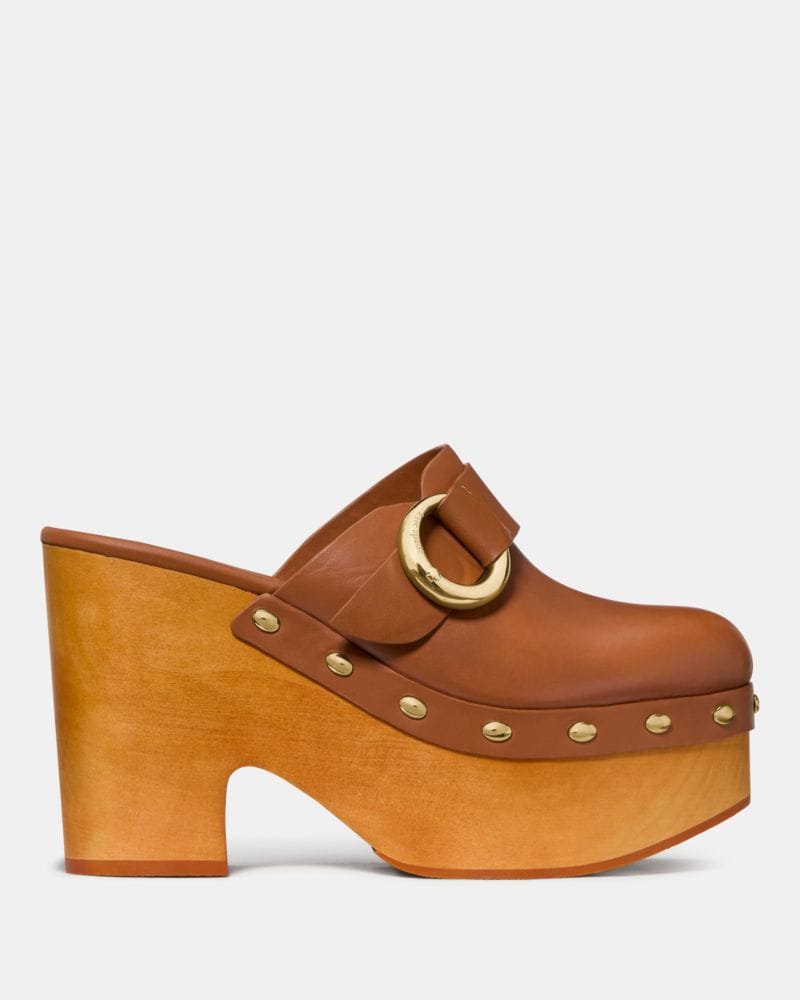 Katespade Halo Platform Clog Mule Saddle