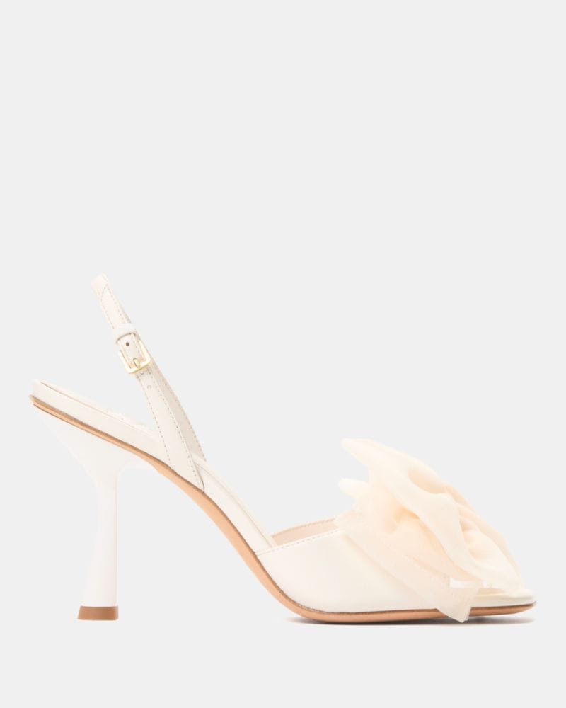 Katespade Beau Heeled Sandal Cream