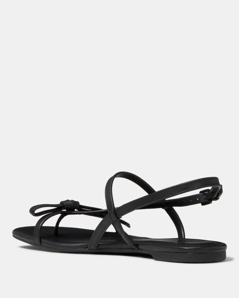 Katespade Loop Flat Sandal Black