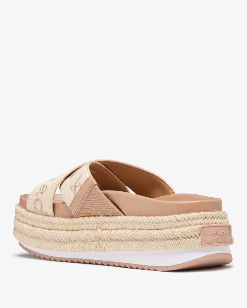 Katespade Piper Flatform Espadrilles Light Fawn