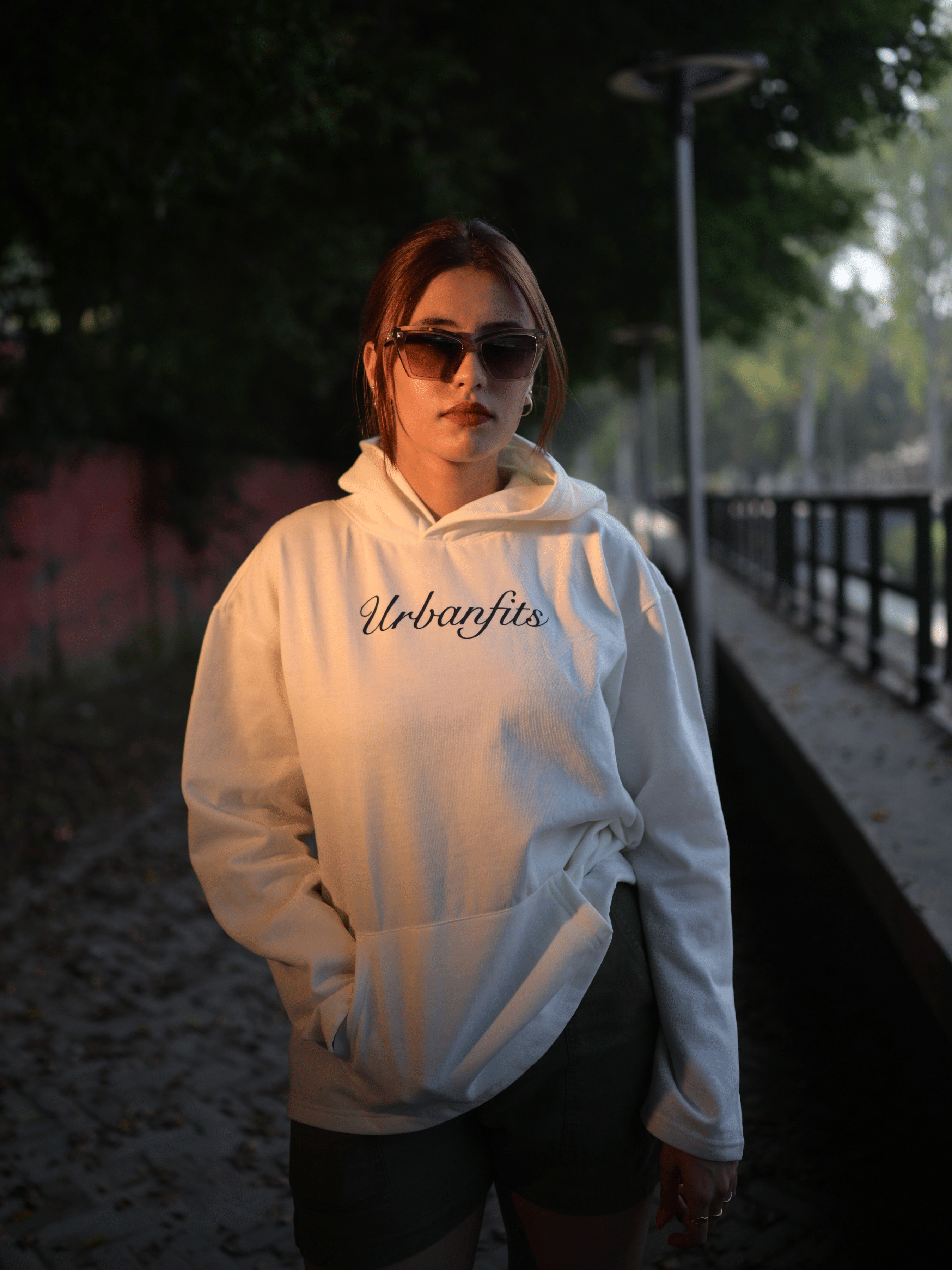 Urban White Hoodie