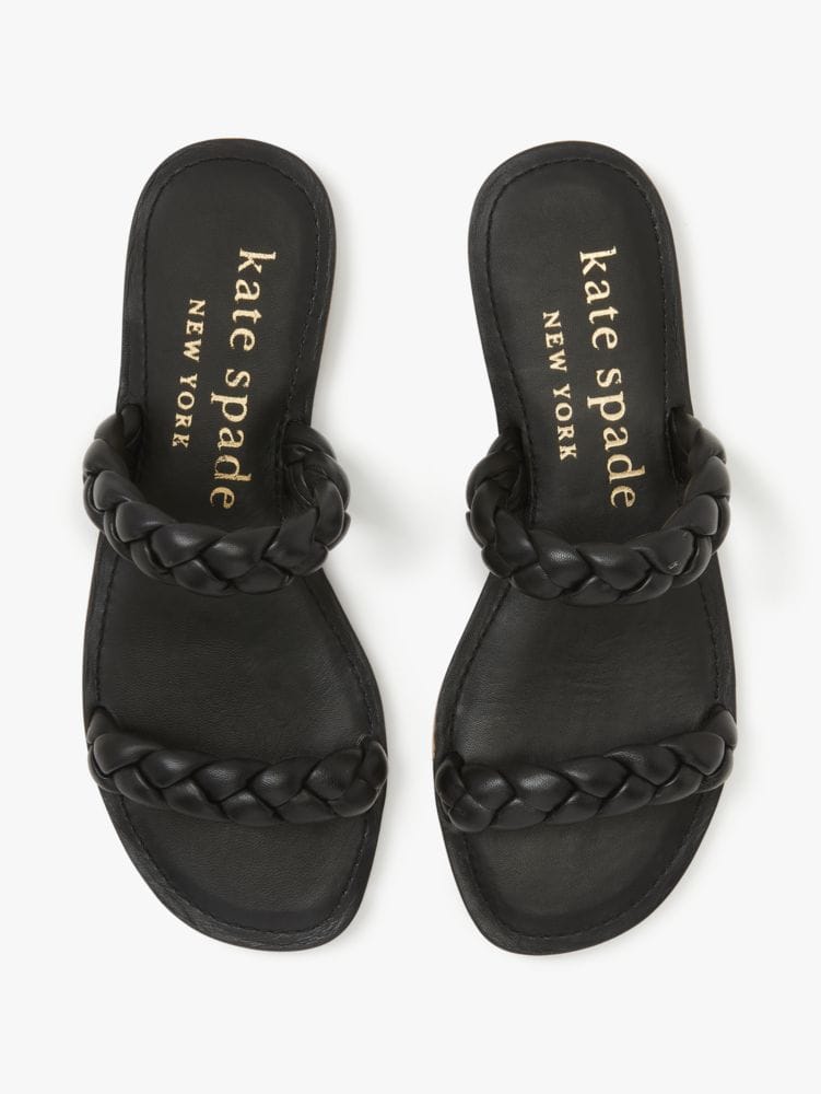 Katespade Miami Slide Sandals Black