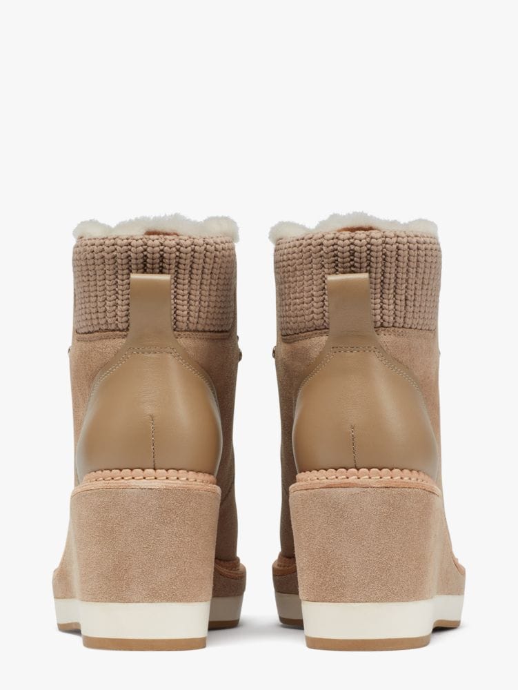 Katespade Willow Wedge Booties Rustic Brown