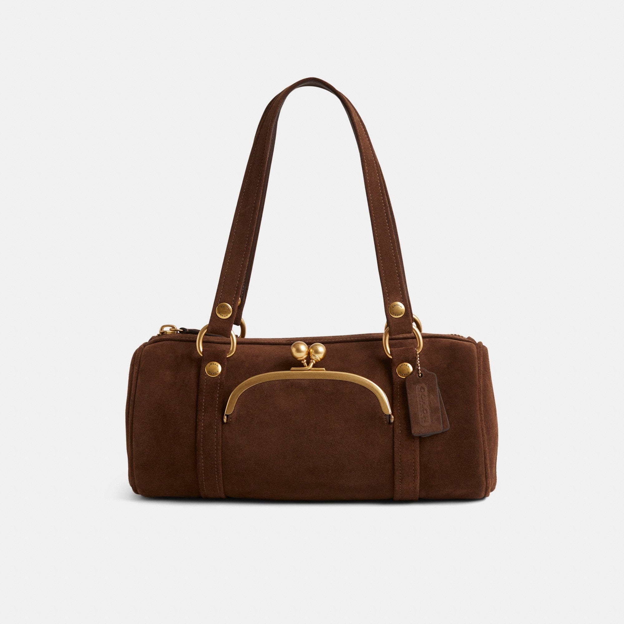 Restored Kisslock Barrel Bag
