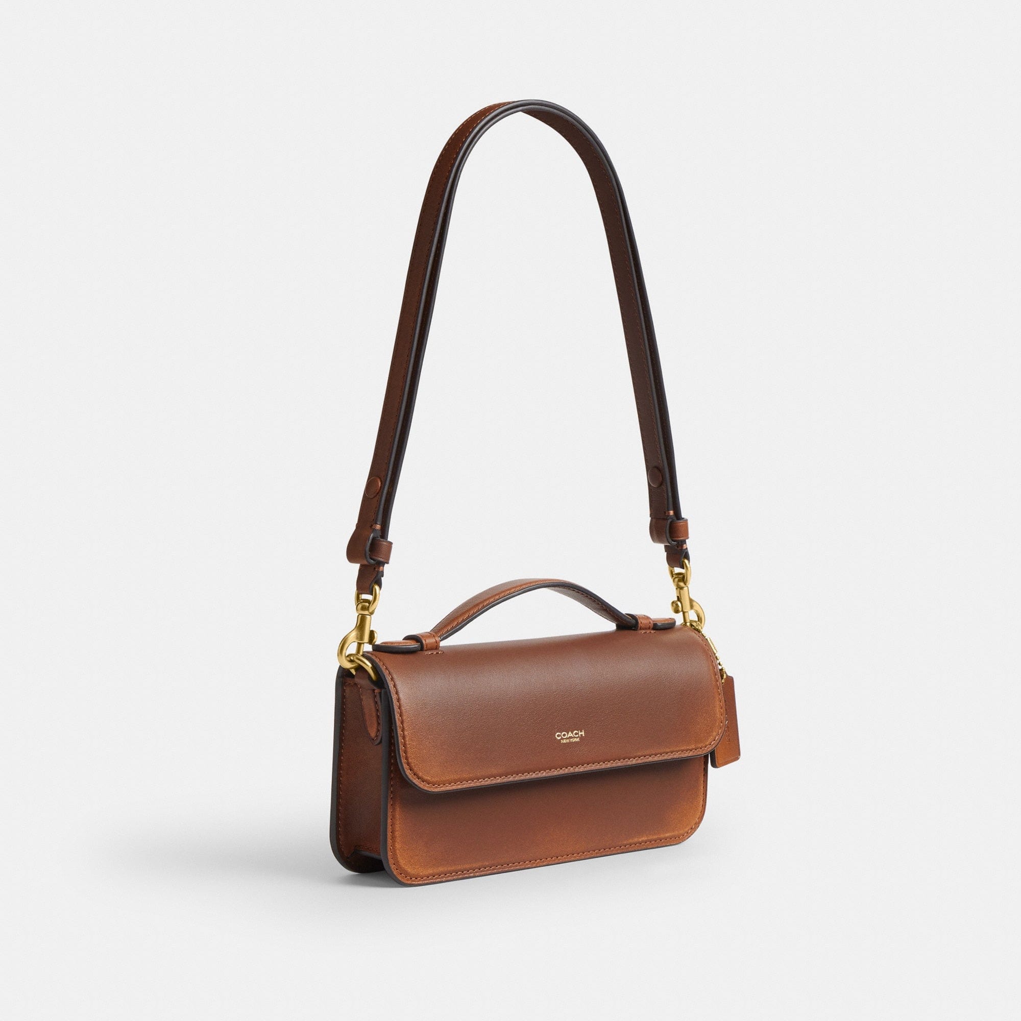 New York Elora Top Handle Crossbody Bag In Loved Leather