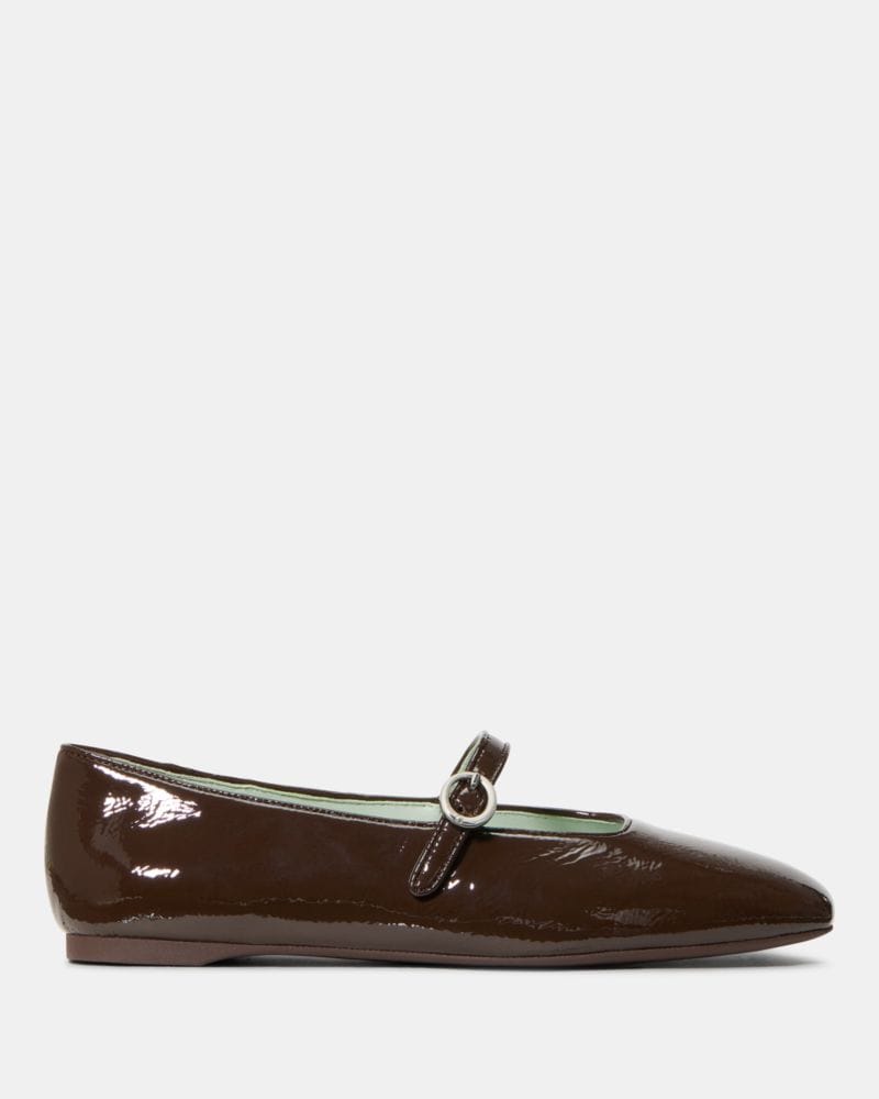 Katespade Halo Mary Jane Flat Hot Fudge
