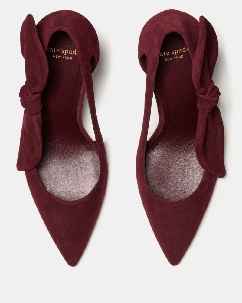 Katespade Bunnie Pump Dark Merlot