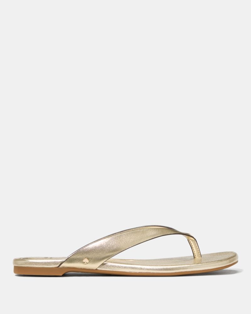 Katespade Sandie Flip Flop Sandal Pale Gold