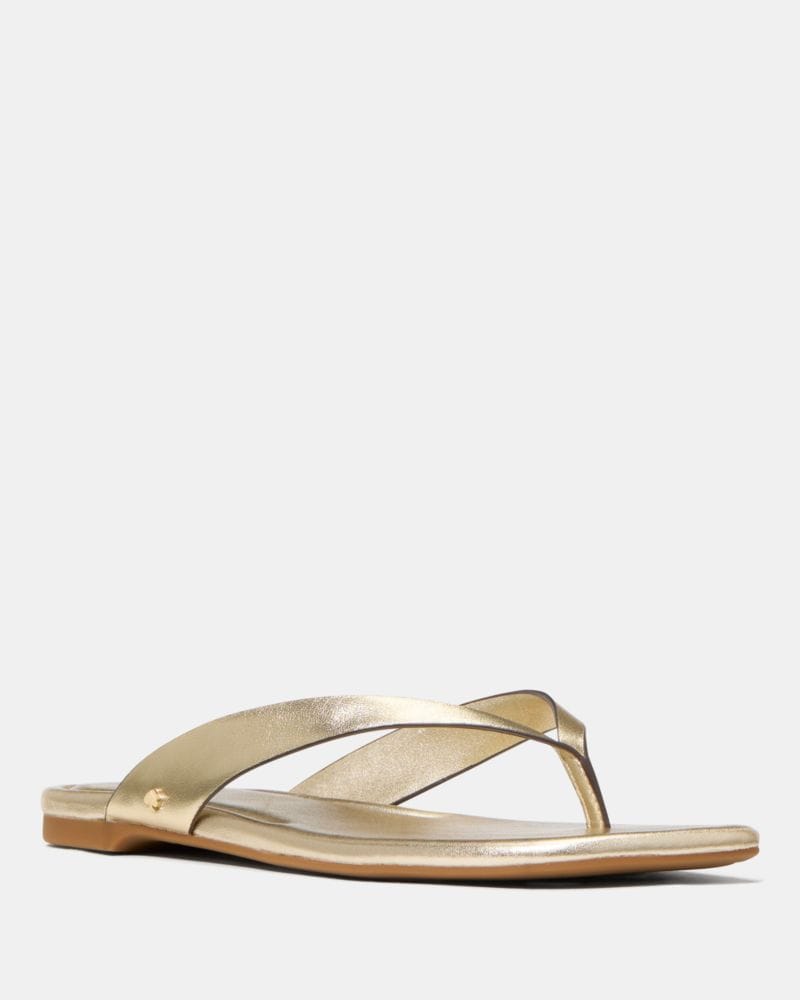 Katespade Sandie Flip Flop Sandal Pale Gold