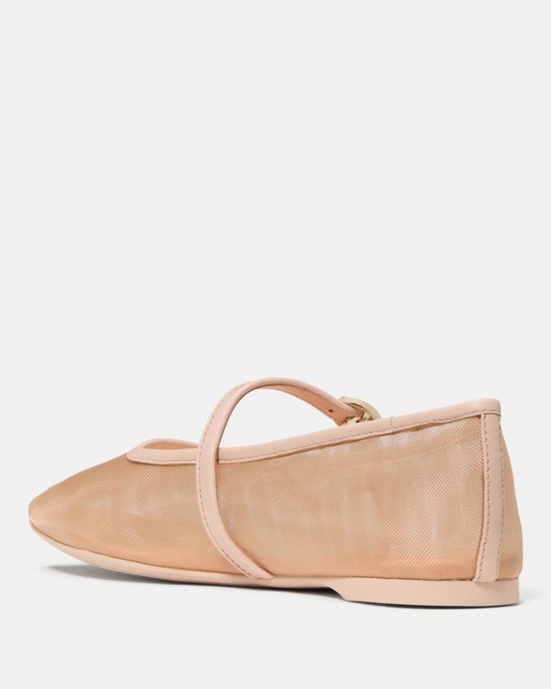 Katespade Halo Mary Jane Flat Light Beige