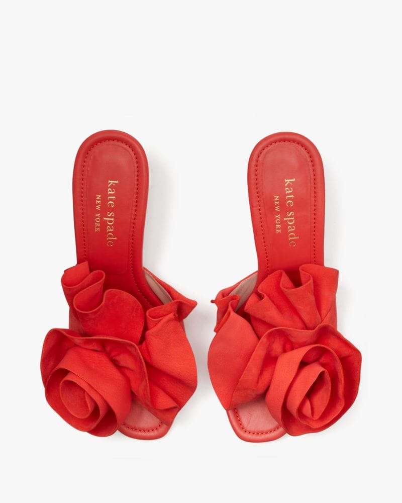 Katespade Flourish Heeled Sandal Ponderosa Red