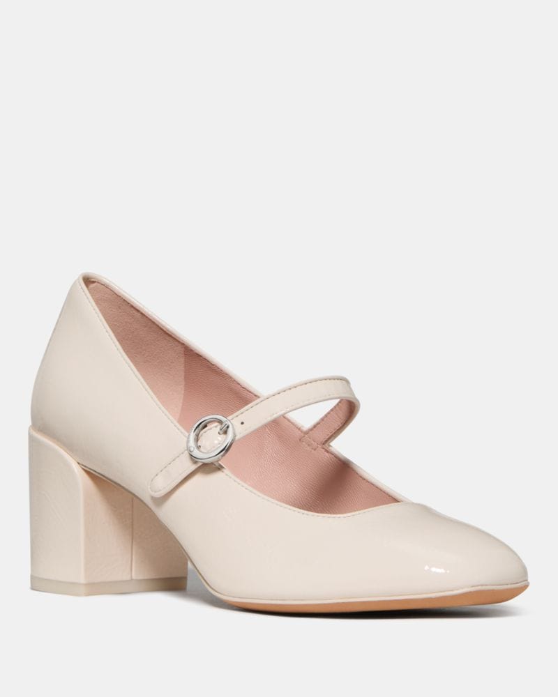Katespade Halo Mary Jane High Heel Pump Cream