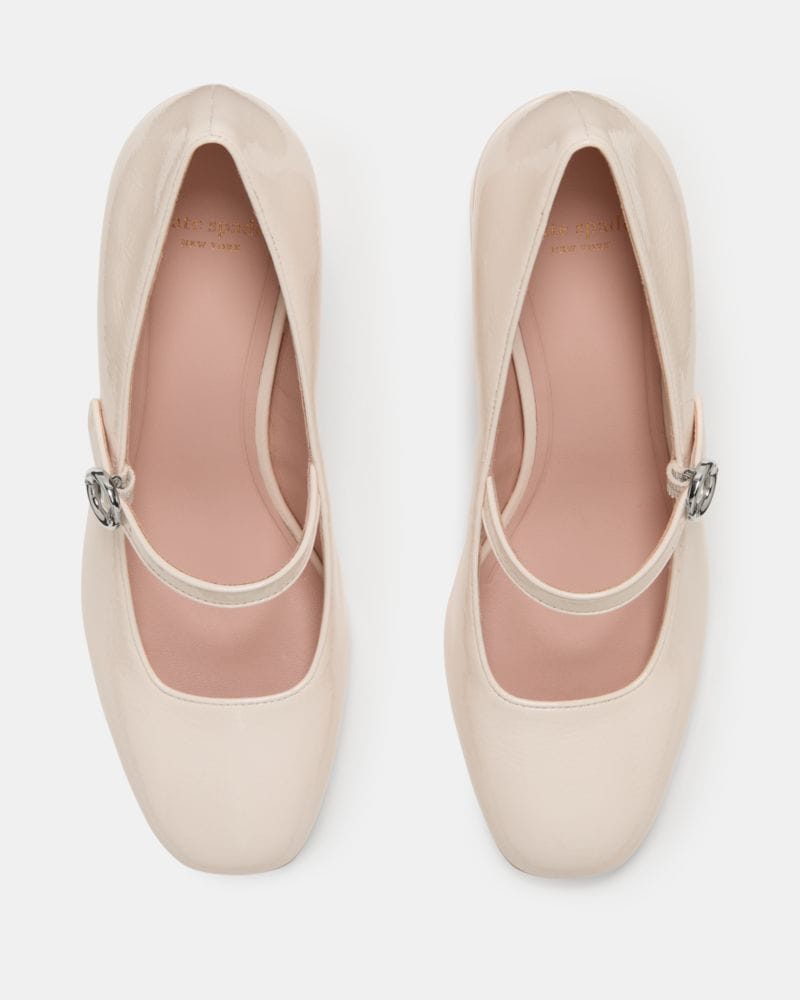 Katespade Halo Mary Jane High Heel Pump Cream