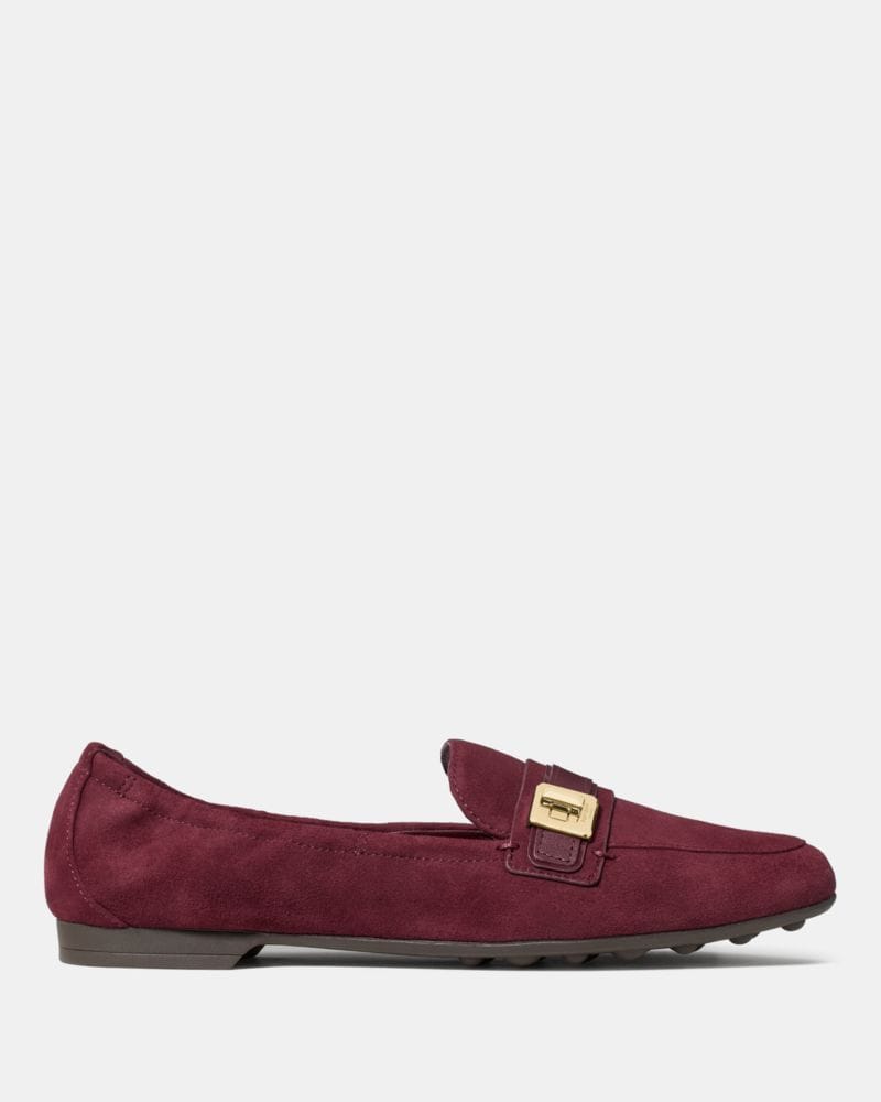 Katespade Phoebe Loafer Dark Merlot