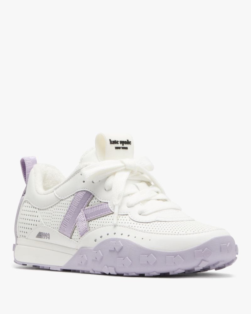 Katespade K As In Kate Sneaker True White Lavender Cream