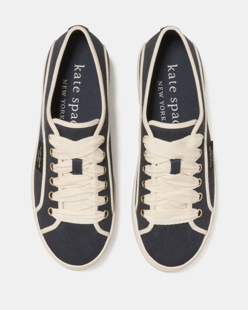 Katespade Sam Icon Platform Sneaker Captain Navy Cream