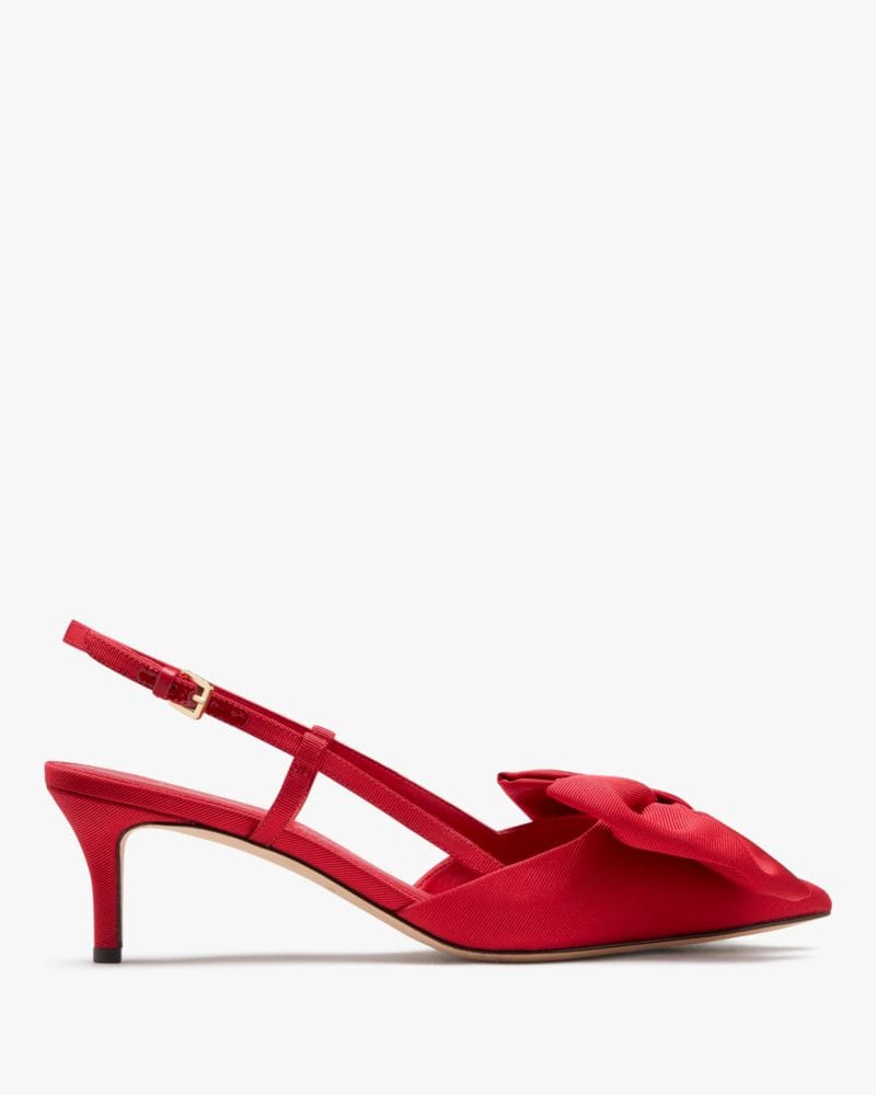 Katespade Rue Slingback Pumps Cherry Rouge