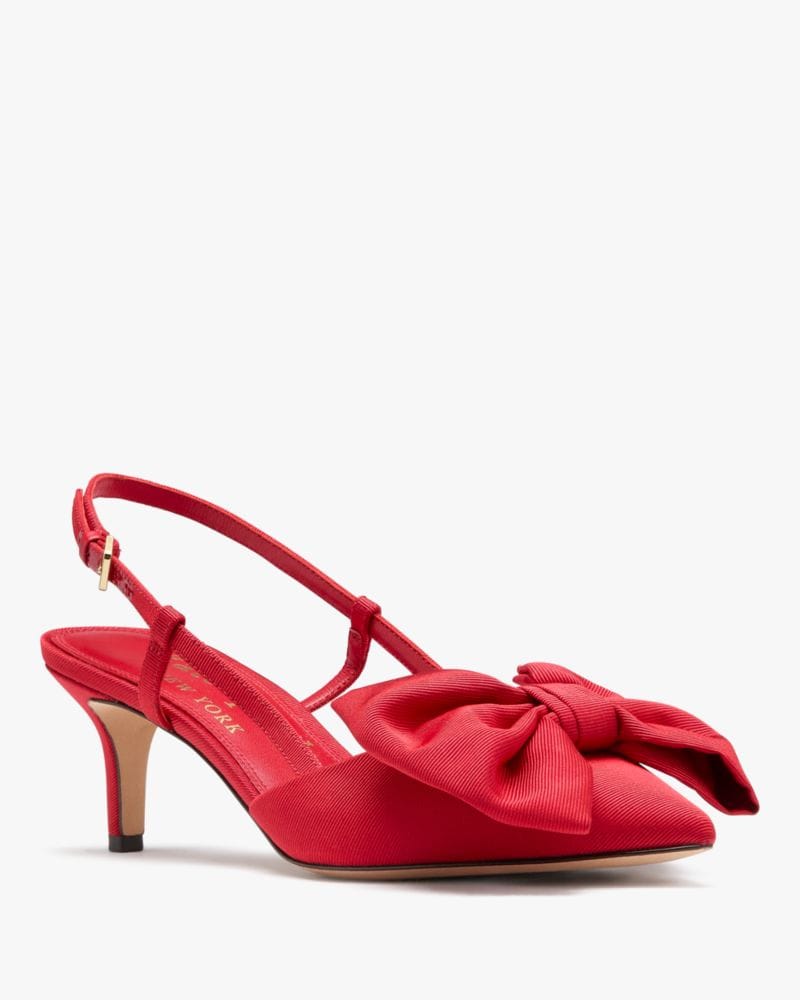 Katespade Rue Slingback Pumps Cherry Rouge
