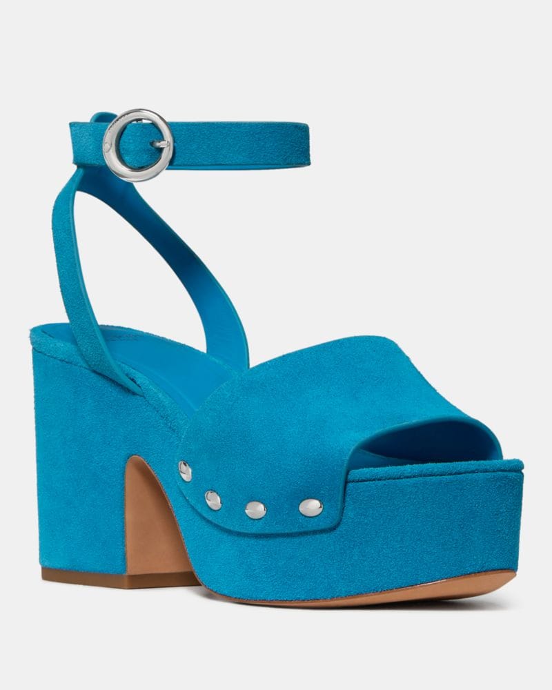 Katespade Halo Platform Sandals Catamaran Blue