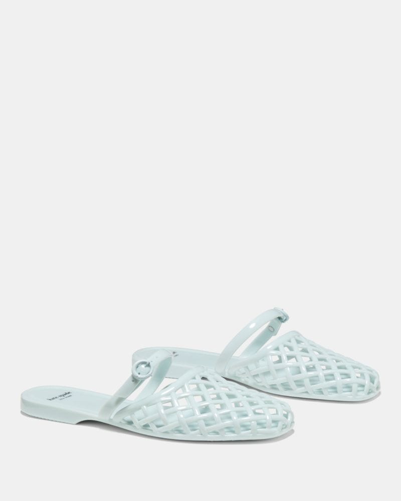 Katespade Jellyfish Mule Flat Crisp Sky