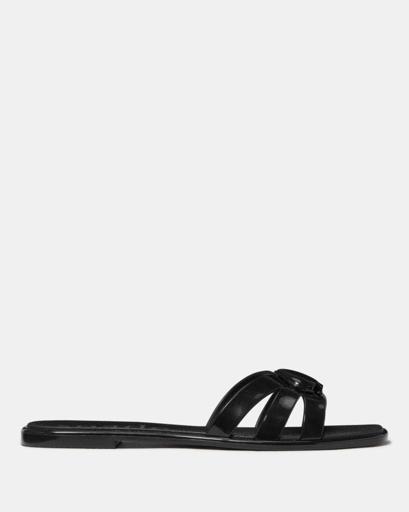 Katespade Sculpted Spade Jelly Sandals Black