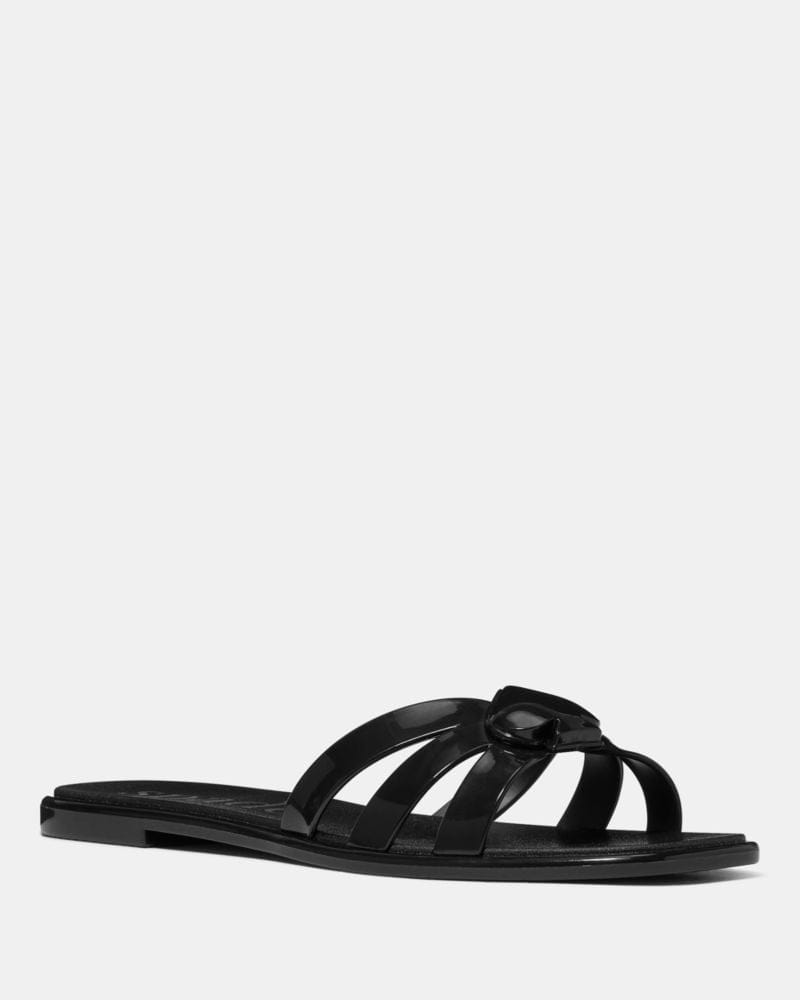 Katespade Sculpted Spade Jelly Sandals Black