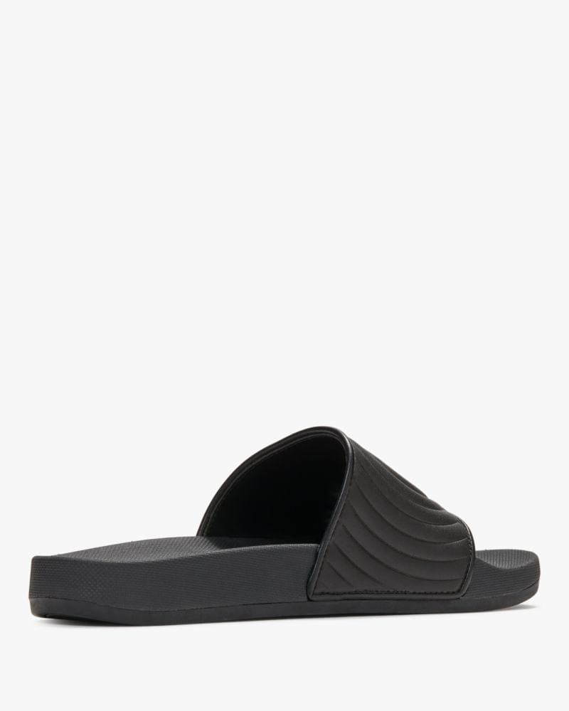 Katespade Splash Pool Slide Optic White Black