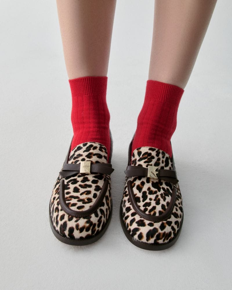 Katespade Deco Bow Loafer Cashew Milk Multi