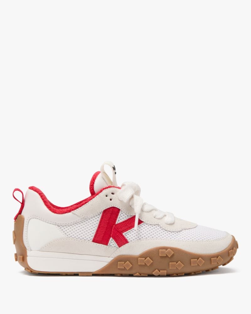 Katespade K As In Kate Sneakers True White Cherry Rouge Multi