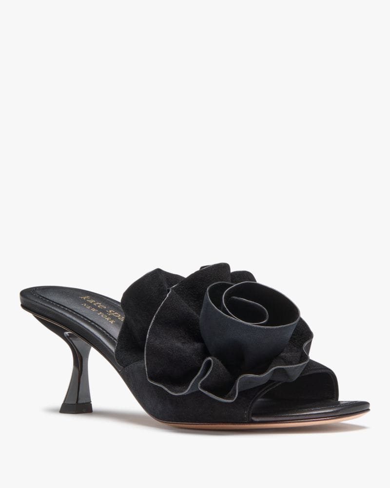 Katespade Flourish Heeled Sandal Black