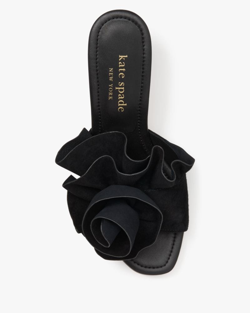 Katespade Flourish Heeled Sandal Black