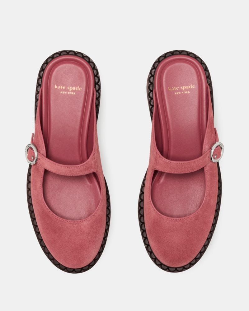 Katespade Halo Mary Jane Mule Flat Pomegranate