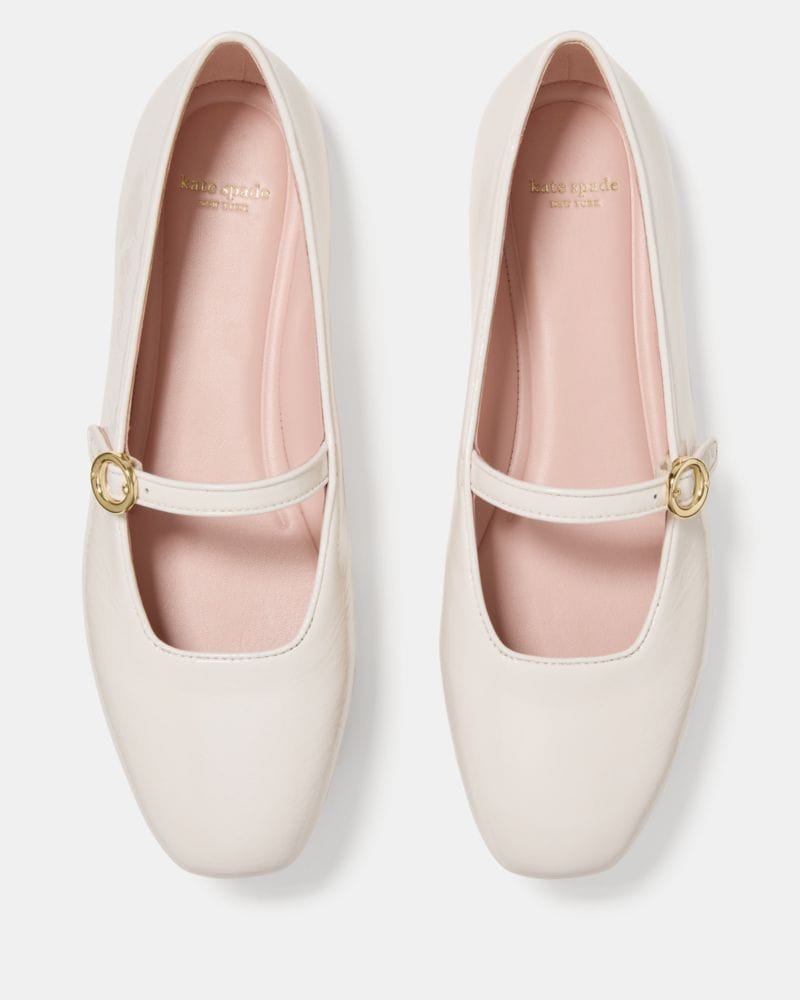 Katespade Halo Mary Jane Flat Cream