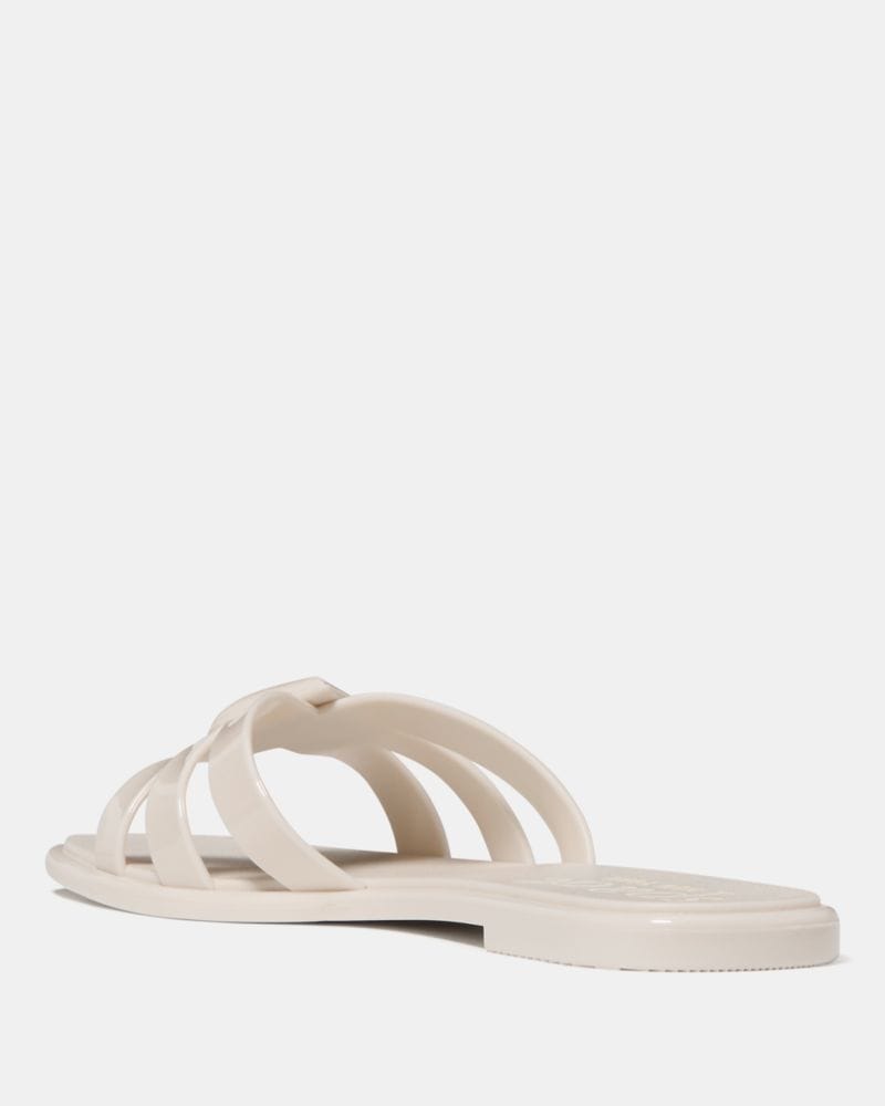 Katespade Sculpted Spade Jelly Sandals Cream