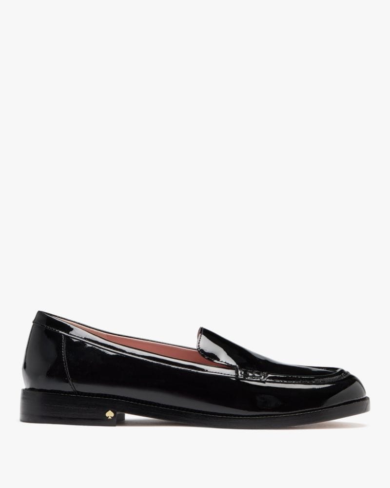Katespade Lori Patent Leather Loafers Black