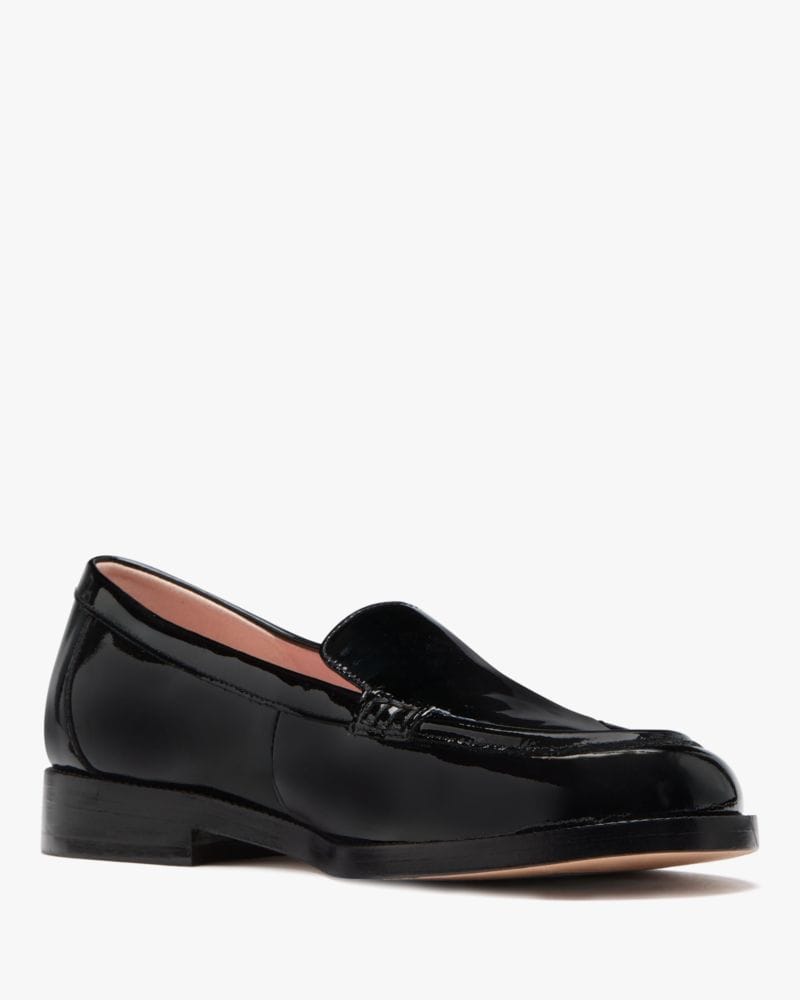 Katespade Lori Patent Leather Loafers Black