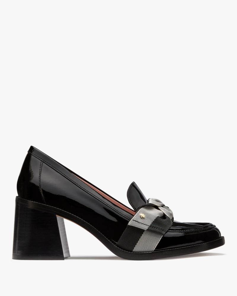 Katespade Leandra Heeled Loafer Black Multi