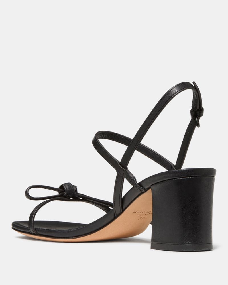 Katespade Loop Block Heel Sandal Black