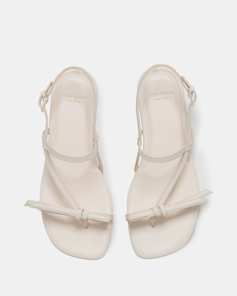 Katespade Loop Flat Sandal Cream