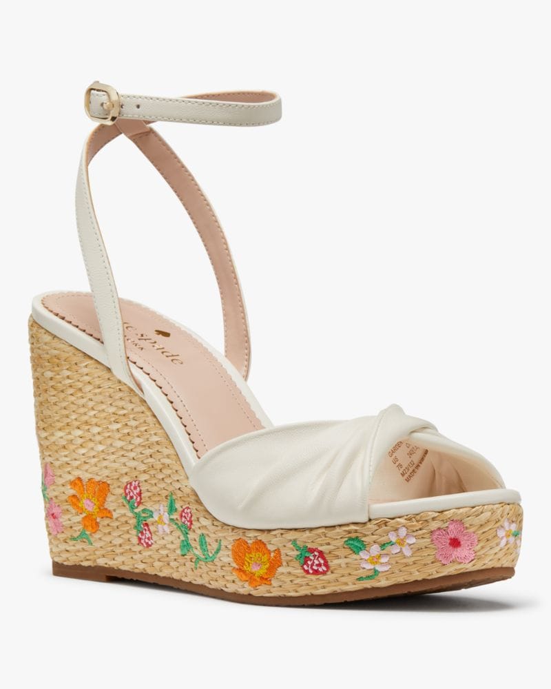 Katespade Tallulah Strawberry Garden Espadrilles Meringue