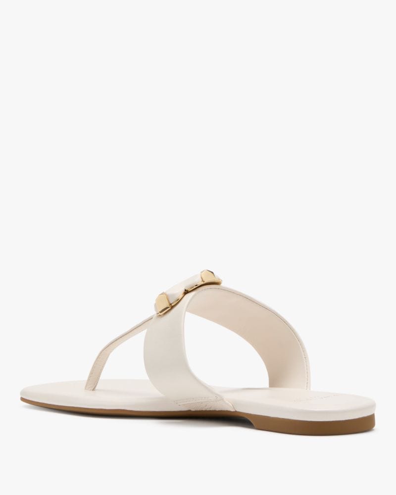 Katespade Spade Flower Thong Sandals Cream