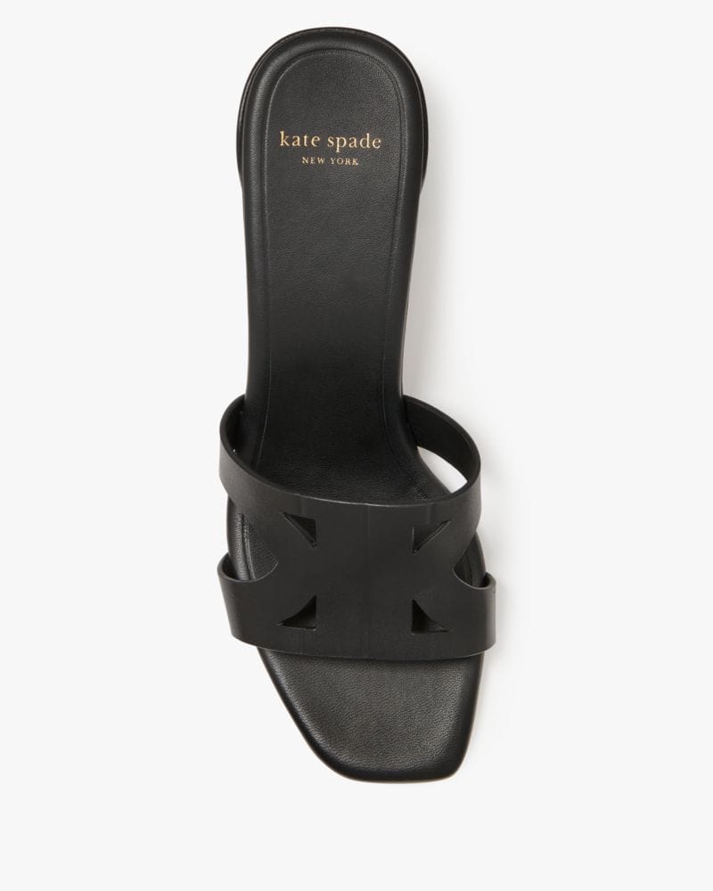 Katespade Duo Block Heel Sandals Black