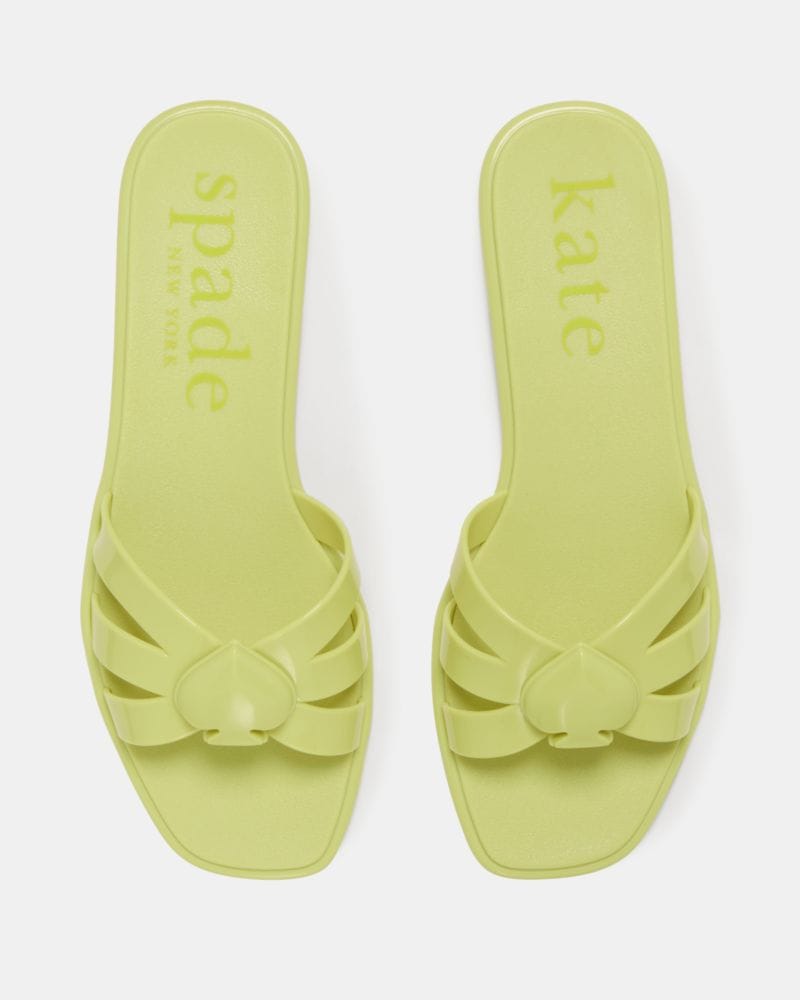Katespade Sculpted Spade Jelly Sandals Bosc Pear