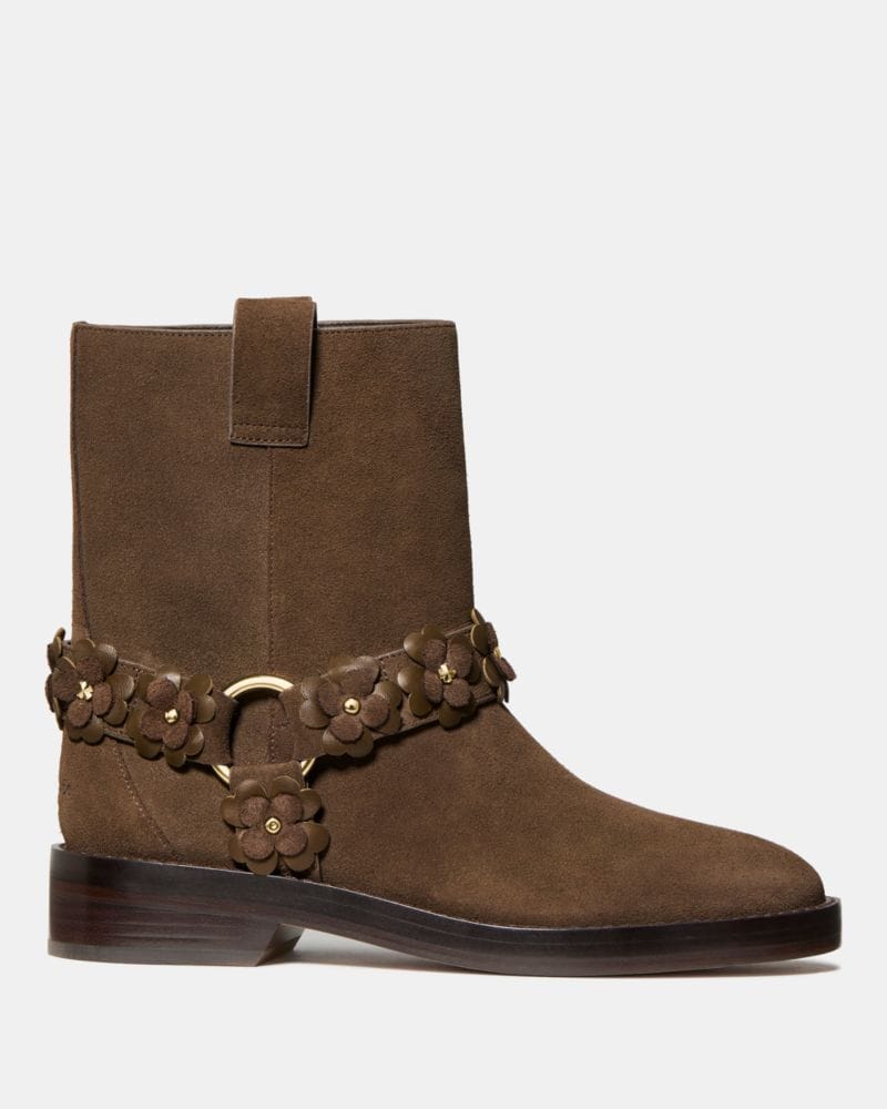 Katespade Spade Flower Garden Moto Boot Burnt Sage