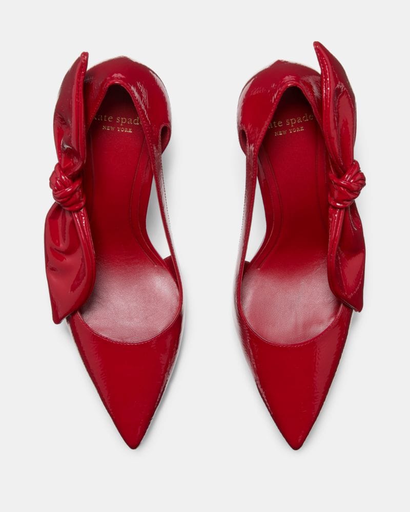 Katespade Bunnie Pump Dark Scarlet